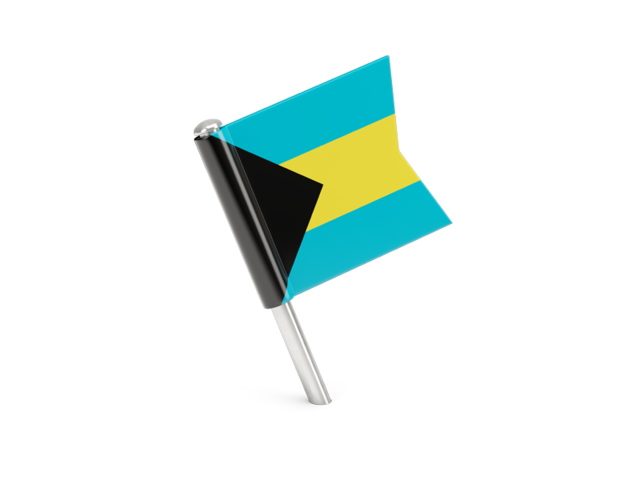 Square flag pin. Download flag icon of Bahamas at PNG format