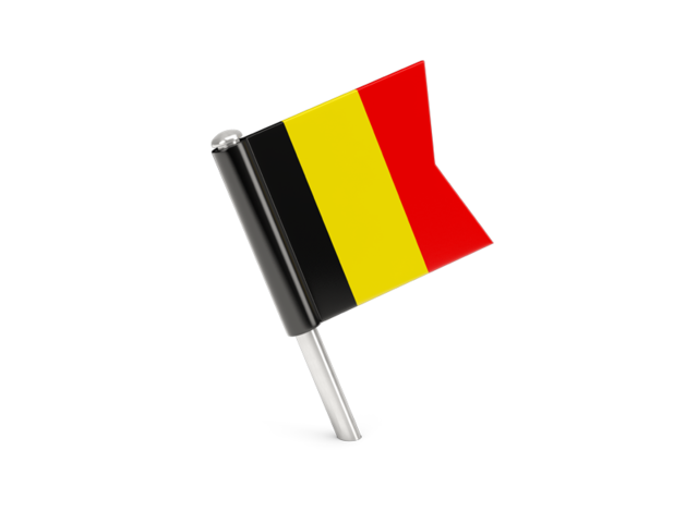 Square flag pin. Download flag icon of Belgium at PNG format