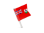 Bermuda. Square flag pin. Download icon.