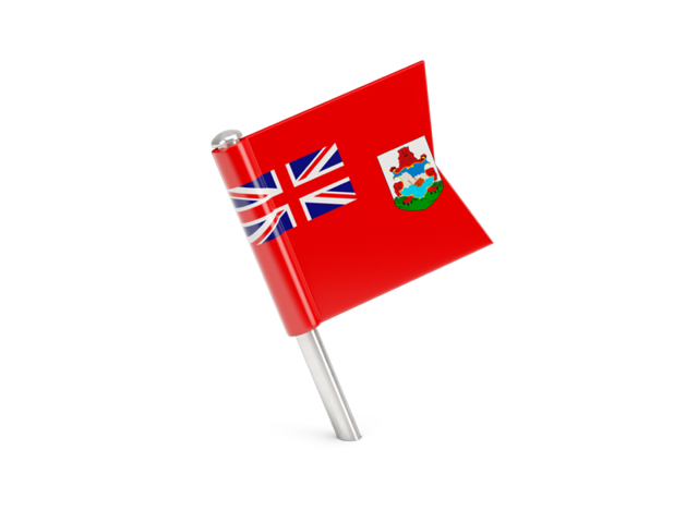 Square flag pin. Download flag icon of Bermuda at PNG format