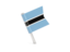 Botswana. Square flag pin. Download icon.