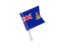 Cayman Islands. Square flag pin. Download icon.