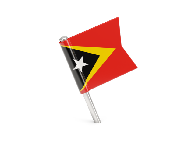 Square flag pin. Download flag icon of East Timor at PNG format