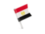 Egypt. Square flag pin. Download icon.