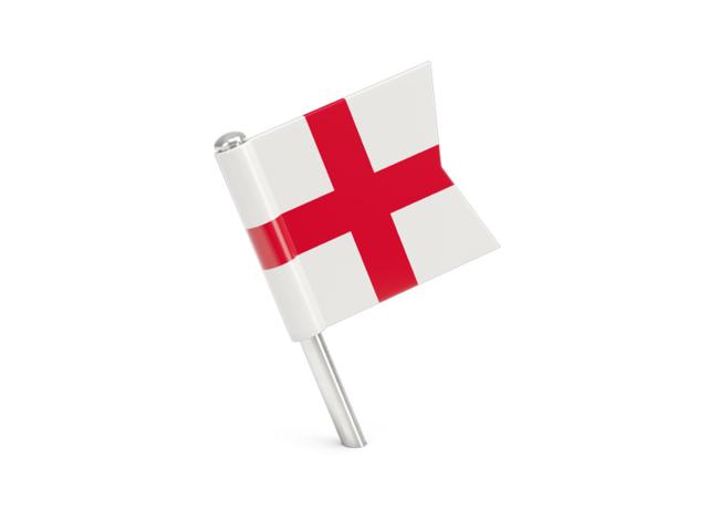 Square flag pin. Download flag icon of England at PNG format