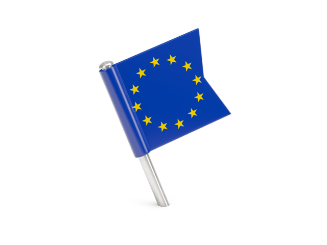 Square flag pin. Download flag icon of European Union at PNG format