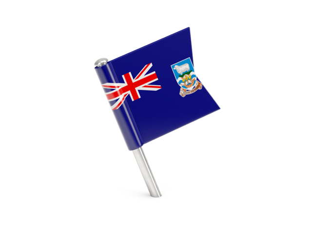Square flag pin. Download flag icon of Falkland Islands at PNG format