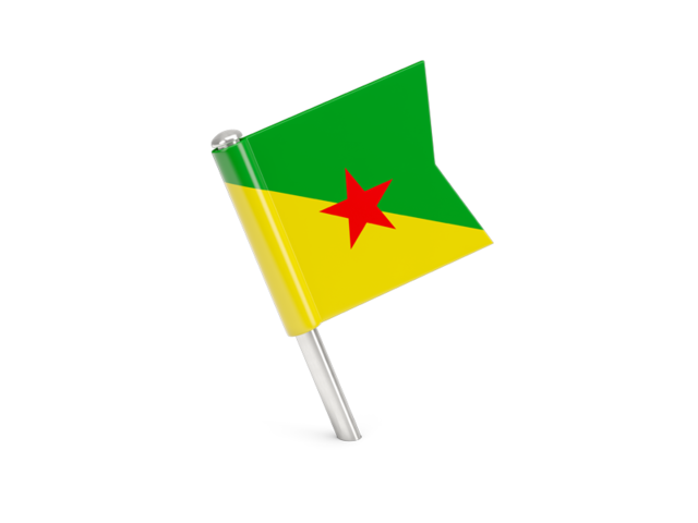 Square flag pin. Download flag icon of French Guiana at PNG format