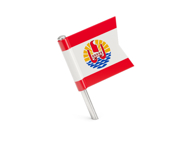 Square flag pin. Download flag icon of French Polynesia at PNG format