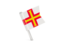 Guernsey. Square flag pin. Download icon.