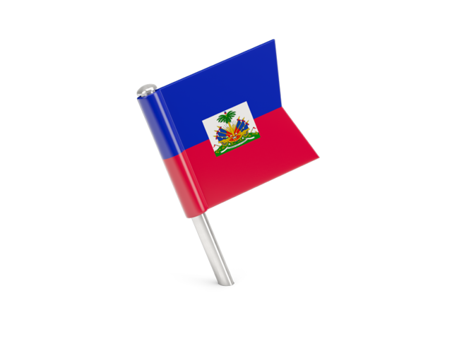 Square flag pin. Download flag icon of Haiti at PNG format