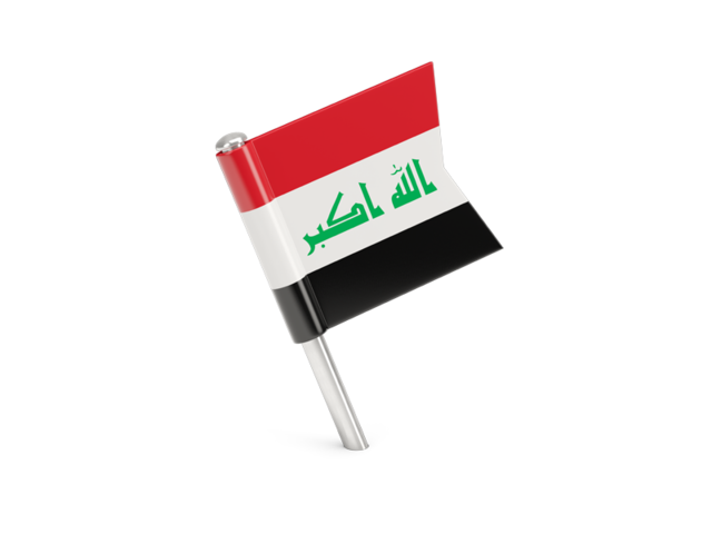 Square flag pin. Download flag icon of Iraq at PNG format