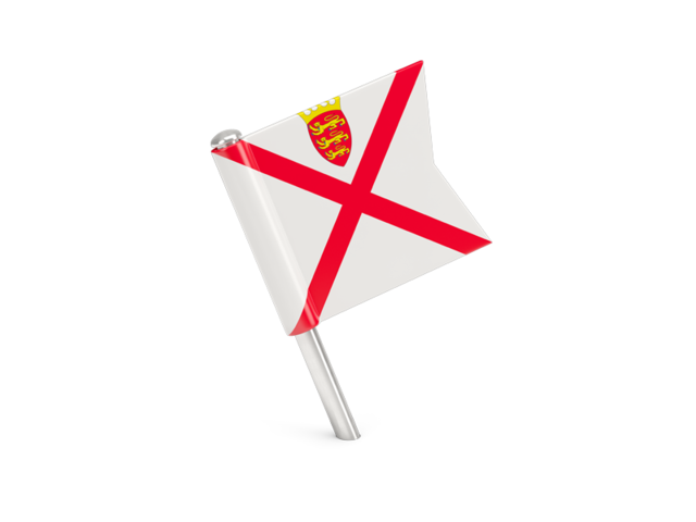 Square flag pin. Download flag icon of Jersey at PNG format