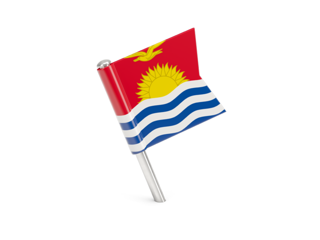 Square flag pin. Download flag icon of Kiribati at PNG format