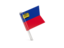 Liechtenstein. Square flag pin. Download icon.