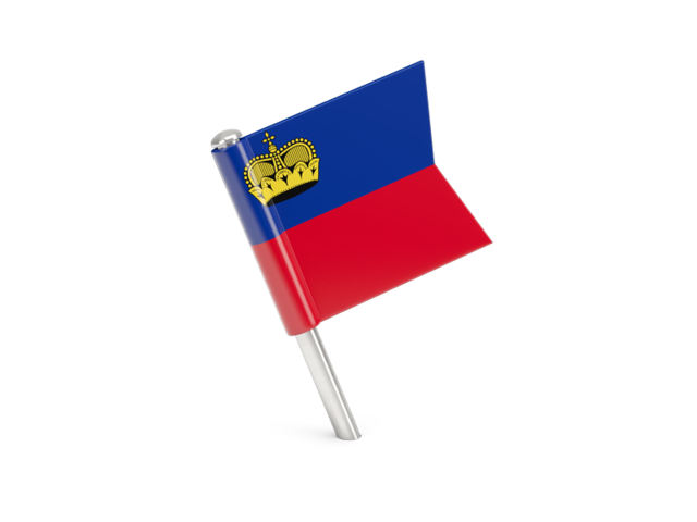 Square flag pin. Download flag icon of Liechtenstein at PNG format