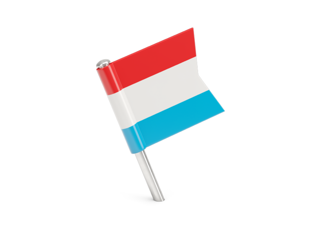 Square flag pin. Download flag icon of Luxembourg at PNG format