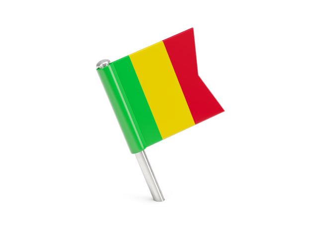 Square flag pin. Download flag icon of Mali at PNG format