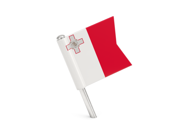 Square flag pin. Download flag icon of Malta at PNG format