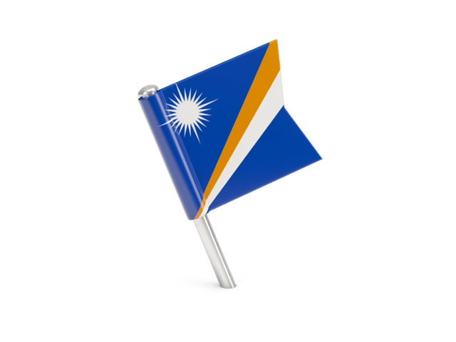 Square flag pin. Download flag icon of Marshall Islands at PNG format