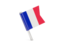 Mayotte. Square flag pin. Download icon.