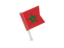 Morocco. Square flag pin. Download icon.