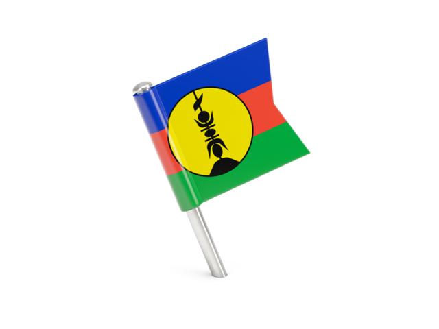 Square flag pin. Download flag icon of New Caledonia at PNG format