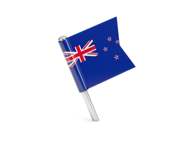 Square flag pin. Download flag icon of New Zealand at PNG format