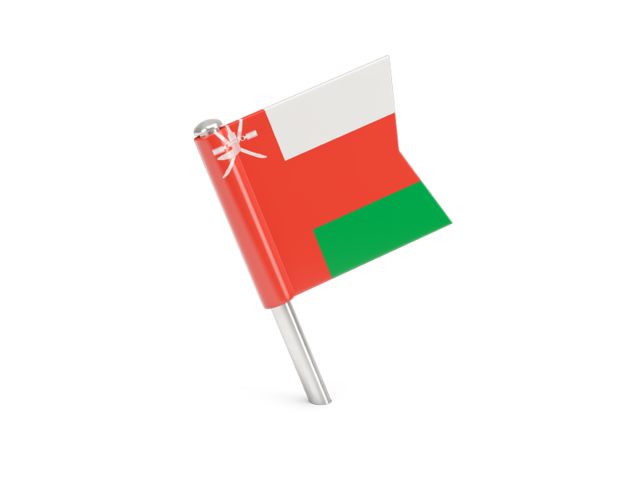 Square flag pin. Download flag icon of Oman at PNG format
