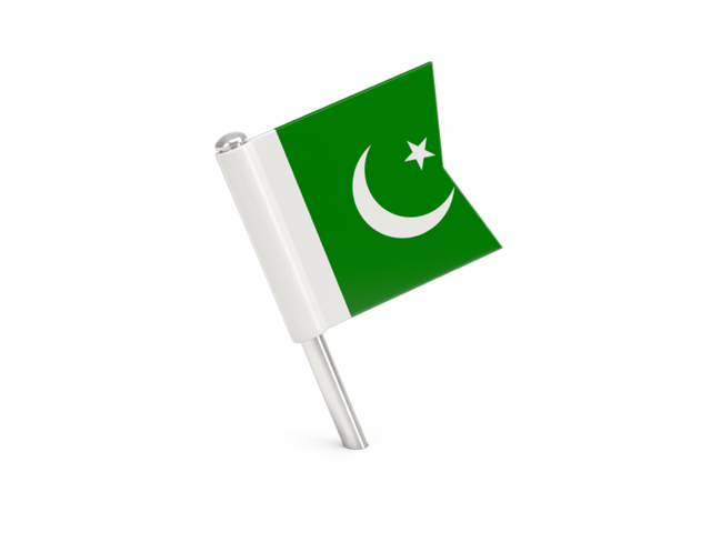 Square flag pin. Download flag icon of Pakistan at PNG format