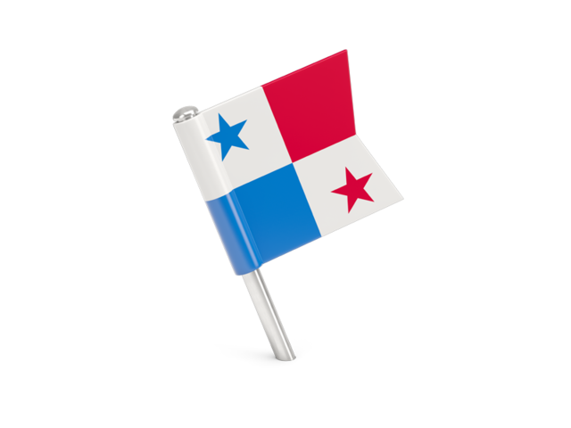 Square flag pin. Download flag icon of Panama at PNG format