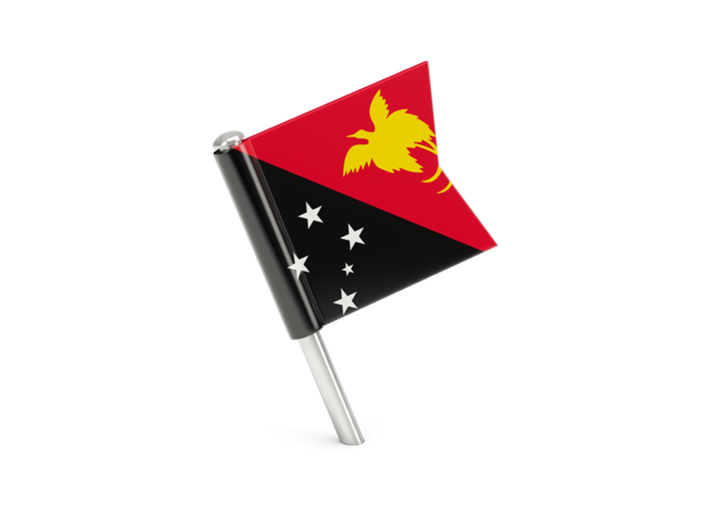 Square flag pin. Download flag icon of Papua New Guinea at PNG format