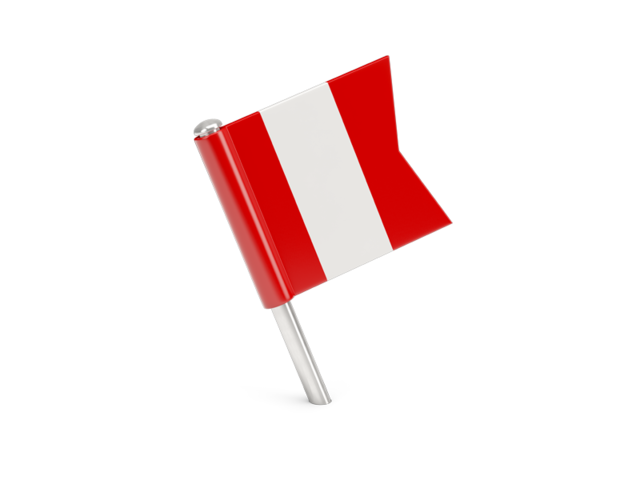 Square flag pin. Download flag icon of Peru at PNG format