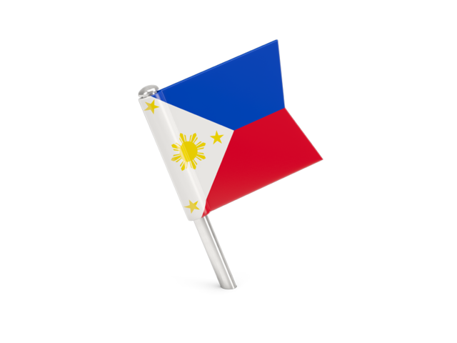 Square flag pin. Download flag icon of Philippines at PNG format