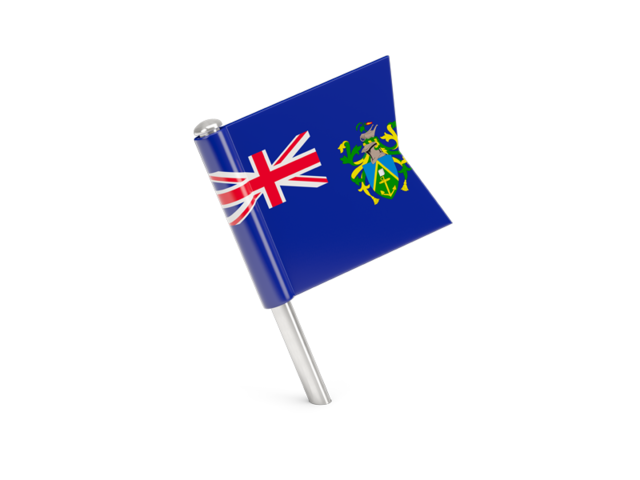 Square flag pin. Download flag icon of Pitcairn Islands at PNG format