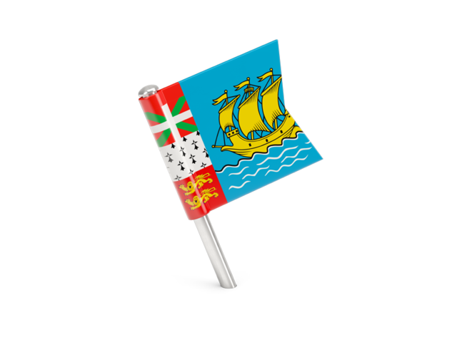 Square flag pin. Download flag icon of Saint Pierre and Miquelon at PNG format