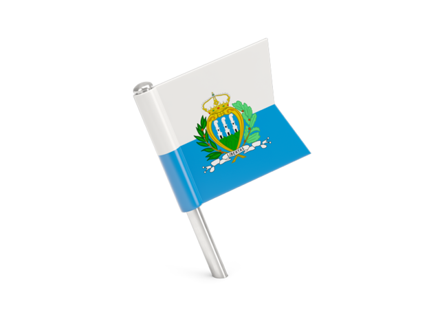 Square flag pin. Download flag icon of San Marino at PNG format