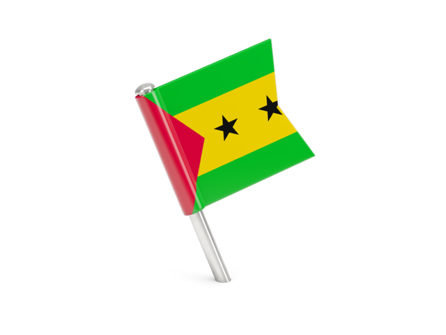 Square flag pin. Download flag icon of Sao Tome and Principe at PNG format