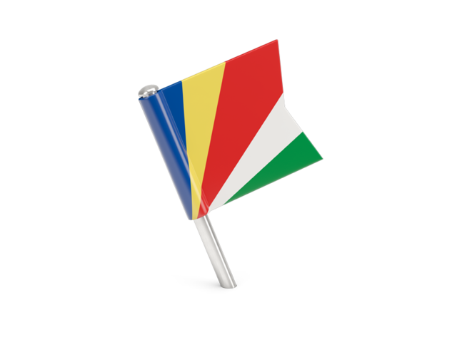 Square flag pin. Download flag icon of Seychelles at PNG format