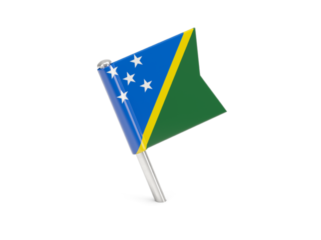 Square flag pin. Download flag icon of Solomon Islands at PNG format