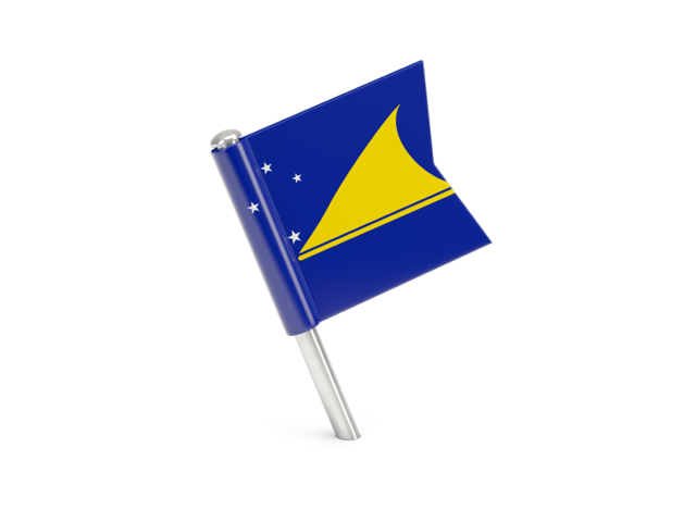 Square flag pin. Download flag icon of Tokelau at PNG format