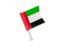 United Arab Emirates. Square flag pin. Download icon.