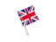 United Kingdom. Square flag pin. Download icon.