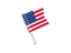 United States of America. Square flag pin. Download icon.