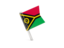 Vanuatu. Square flag pin. Download icon.