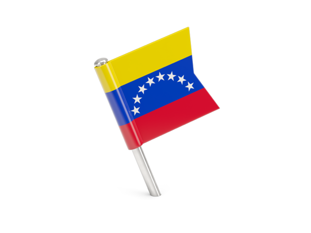 Square flag pin. Download flag icon of Venezuela at PNG format