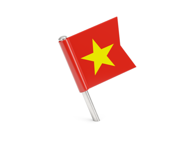 Square flag pin. Download flag icon of Vietnam at PNG format