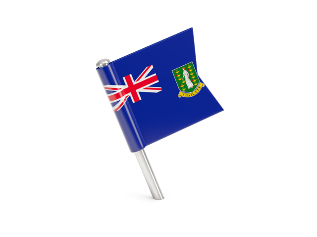 Square flag pin. Download flag icon of Virgin Islands at PNG format