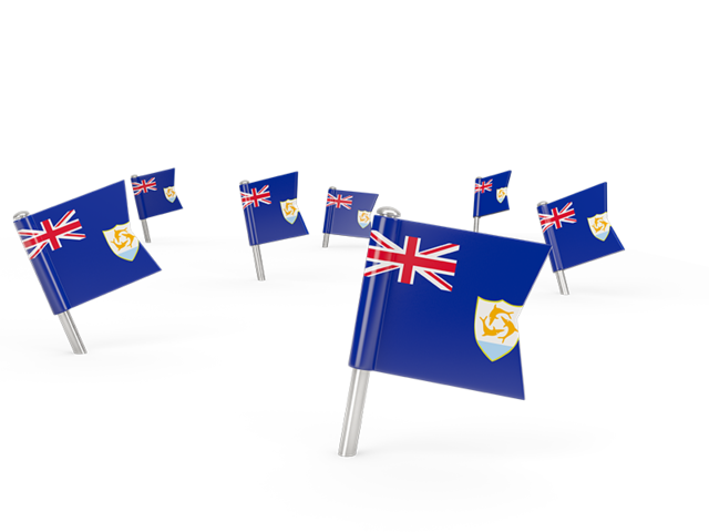 Square flag pins. Download flag icon of Anguilla at PNG format