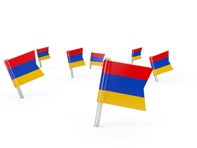 Квадратные флажки. Скачать флаг. Армения
